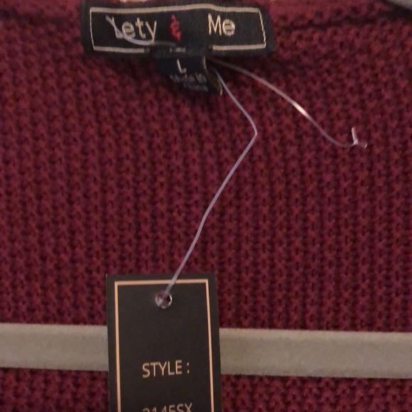 Letty & Me Striped Cardigan size Large New - Picture 11 of 11